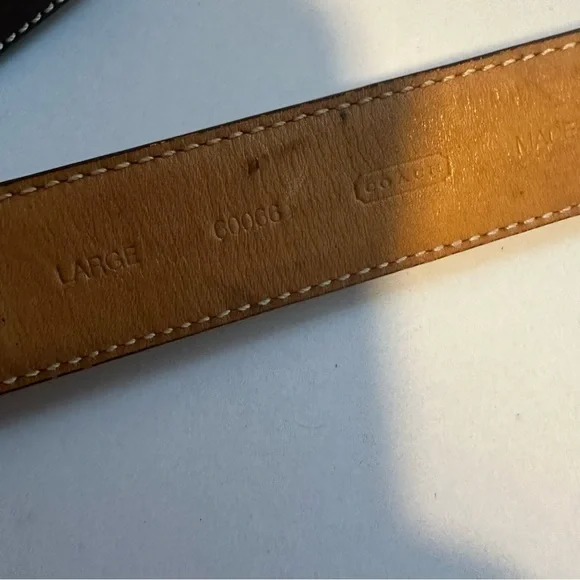 Coach signature “Maximus” large leather dog leash